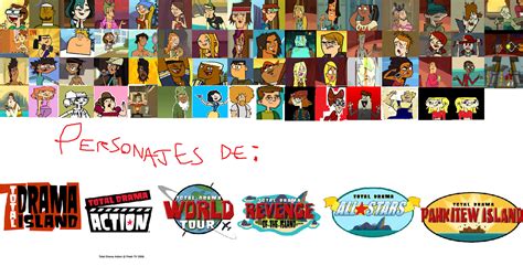 drama total todos estrellas personajes.